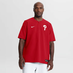 Philadelphia Phillies Nike Authentic Collection Dri-FIT Quarter-Zip Windshirt - MLB