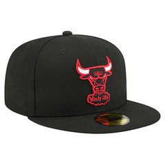 Chicago Bulls Core Logo 59FIFTY Fitted Hat Black - NBA