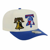 Philadelphia 76ers Illustrated Mascot 2-Toned Pre-Curved A-Frame 9FIFTY Adjustable Hat Cream - NBA
