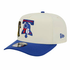 Philadelphia 76ers Illustrated Mascot 2-Toned Pre-Curved A-Frame 9FIFTY Adjustable Hat Cream - NBA
