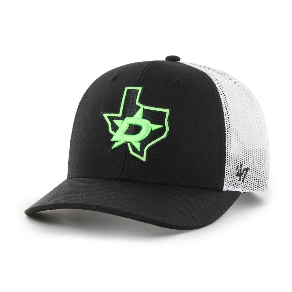 Dallas Stars '47 Prestige Adjustable Trucker Hat - Black/White - NHL