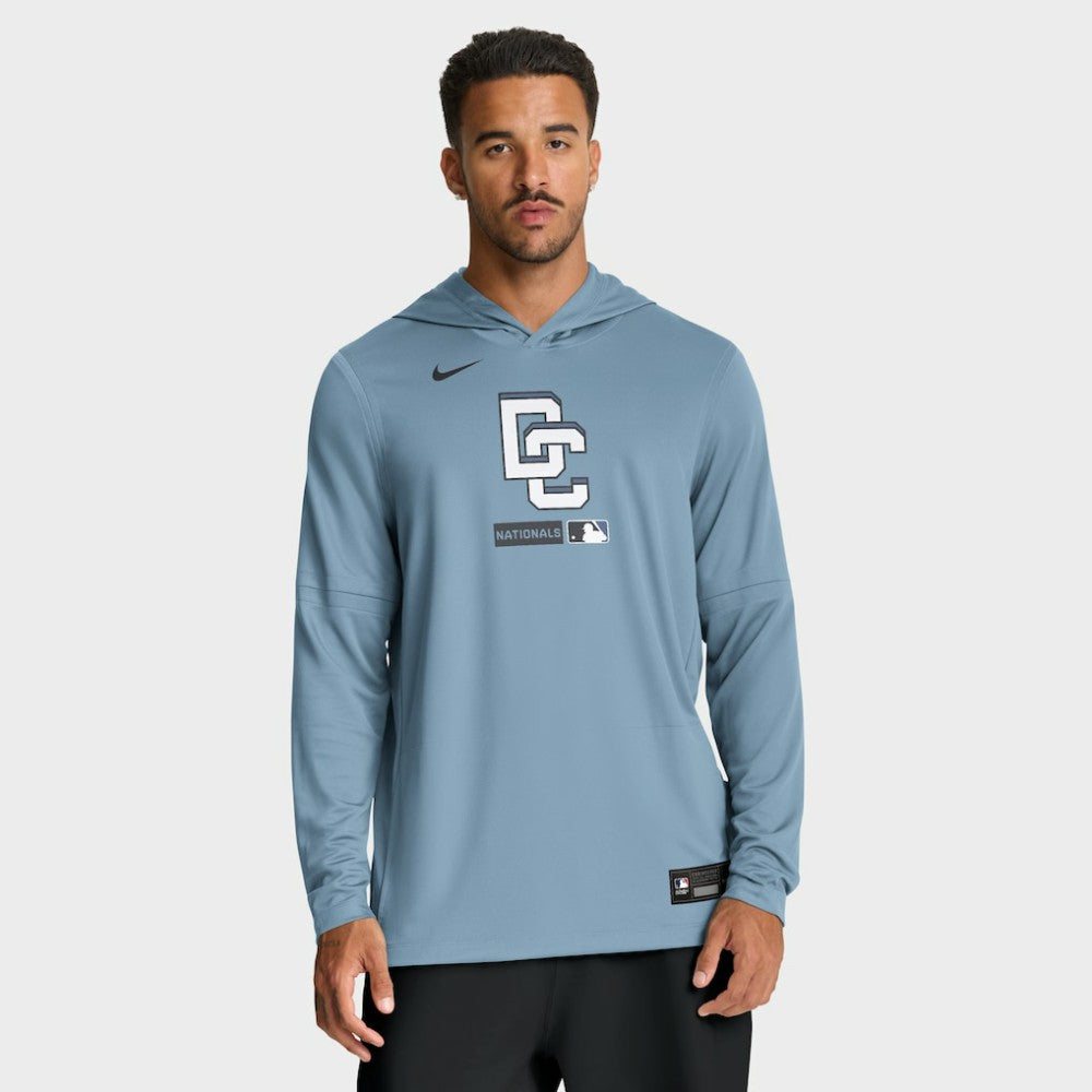Washington Nationals Nike City Connect Dri-FIT Long Sleeve Hooded T-Shirt - MLB
