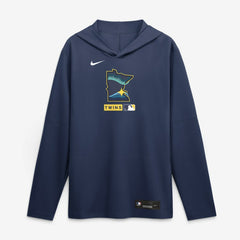 Minnesota Twins Nike City Connect Dri-FIT Long Sleeve Hooded T-Shirt - MLB
