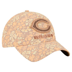 Chicago Bears New Era Women's Floral 9TWENTY Adjustable Hat Tan | NFL
