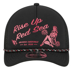 Arizona Cardinals New Era Gas Station 9FORTY A-Frame M-Crown Adjustable Trucker Hat Black | NFL