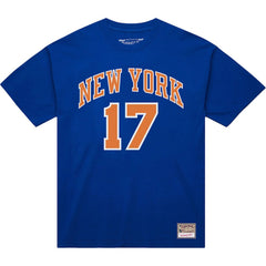 Jeremy Lin New York Knicks Name & Number T-Shirt Blue - NBA