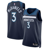 Jaden McDaniels Minnesota Timberwolves Unisex Swingman Jersey Icon Edition Navy - NBA