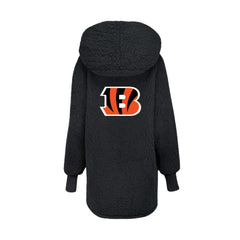 Cincinnati Bengals Jill Martin Women's Oversized Hooded Lounger Black | NFL