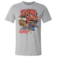 Shai Gilgeous-Alexander Oklahoma City Thunder 500 Level Collage T-Shirt Heather Gray - NBA