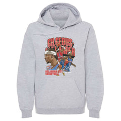 Shai Gilgeous-Alexander Oklahoma City Thunder 500 Level Collage Pullover Hoodie Gray - NBA