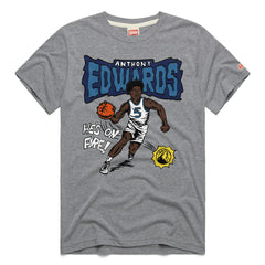 Anthony Edwards Minnesota Timberwolves Homage Unisex Comic Book Tri-Blend T-Shirt Gray - NBA