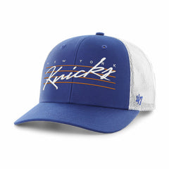New York Knicks '47 Downburst Trucker Adjustable Hat Blue - NBA