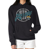 Jacksonville Jaguars G-III 4Her by Carl Banks Women's Pinstripe Circle Fleece Pullover Hoodie Black | NFL