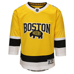 Boston Bruins Outerstuff Youth 2026 Stadium Series Premier Jersey - Gold - NHL