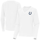 Indianapolis Colts Antigua Women's Varsity Tri-Blend V-Neck Long Sleeve T-Shirt White | NFL
