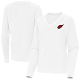 Arizona Cardinals Antigua Women's Varsity Tri-Blend V-Neck Long Sleeve T-Shirt White | NFL