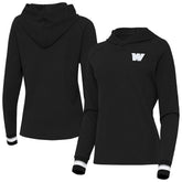 Washington Commanders Antigua Women's Trek Raglan Pullover Hoodie Black | NFL