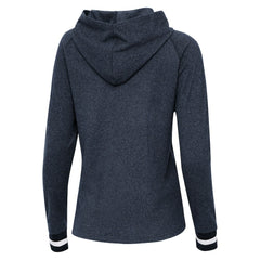 Seattle Seahawks Antigua Women's Trek Raglan Pullover Hoodie Heather College Navy | NFL