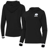 Green Bay Packers Antigua Women's Trek Raglan Pullover Hoodie Black | NFL