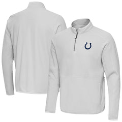 Indianapolis Colts Antigua Step Up Quarter-Zip Pullover Gray | NFL