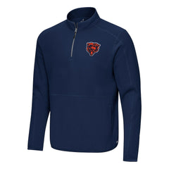 Chicago Bears Antigua Step Up Quarter-Zip Pullover Navy | NFL