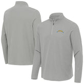 Los Angeles Chargers Antigua Sync Tri-Blend Quarter-Zip Pullover Heather Gray | NFL