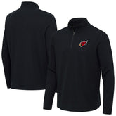 Arizona Cardinals Antigua Sync Tri-Blend Quarter-Zip Pullover Heather Black | NFL