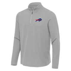 Buffalo Bills Antigua Sync Tri-Blend Quarter-Zip Pullover Heather Gray | NFL