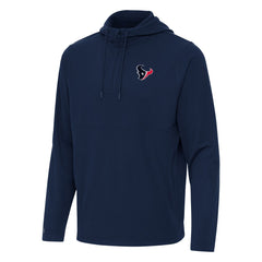 Houston Texans Antigua Connected Quarter-Zip Pullover Hoodie Navy | NFL