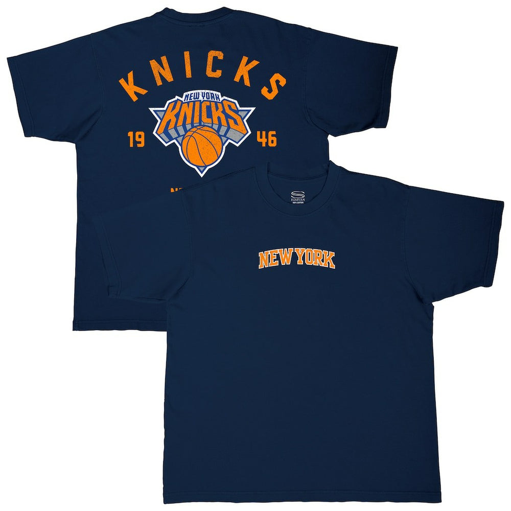 New York Knicks Stadium Essentials Get Back Heavyweight Urban T-Shirt Navy - NBA