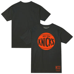 New York Knicks Unisex Hardwood Classics MVP Logo T-Shirt Heather Charcoal - NBA