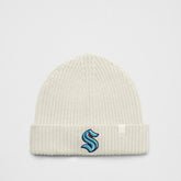 Seattle Kraken lululemon Unisex Close-Fit Wool-Blend Ribbed Beanie - Heathered Bone - NHL