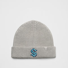 Seattle Kraken lululemon Unisex Close-Fit Wool-Blend Ribbed Beanie - Heathered Gull Grey - NHL