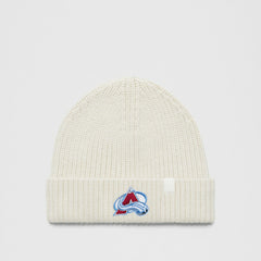 Colorado Avalanche lululemon Unisex Close-Fit Wool-Blend Ribbed Beanie - Heathered Bone - NHL