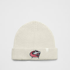 Columbus Blue Jackets lululemon Unisex Close-Fit Wool-Blend Ribbed Beanie - Heathered Bone - NHL