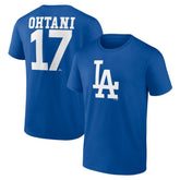 Shohei Ohtani Los Angeles Dodgers Player Name & Number T-Shirt - MLB
