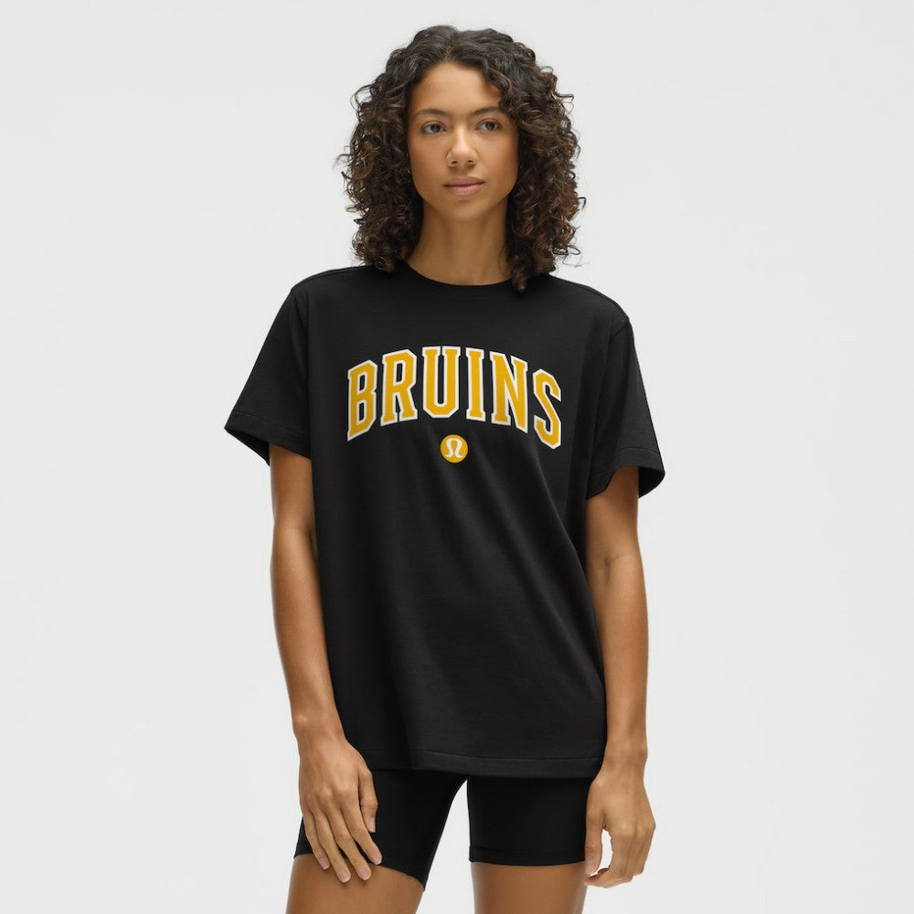 Boston Bruins lululemon Women's All Yours Organic Cotton T-Shirt - Black - NHL
