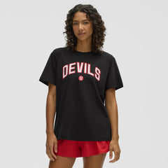 New Jersey Devils lululemon Women's All Yours Organic Cotton T-Shirt - Black - NHL