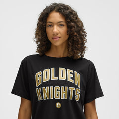 Vegas Golden Knights lululemon Women's All Yours Organic Cotton T-Shirt - Black - NHL