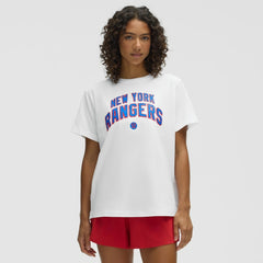 New York Rangers lululemon Women's All Yours Organic Cotton T-Shirt - White - NHL