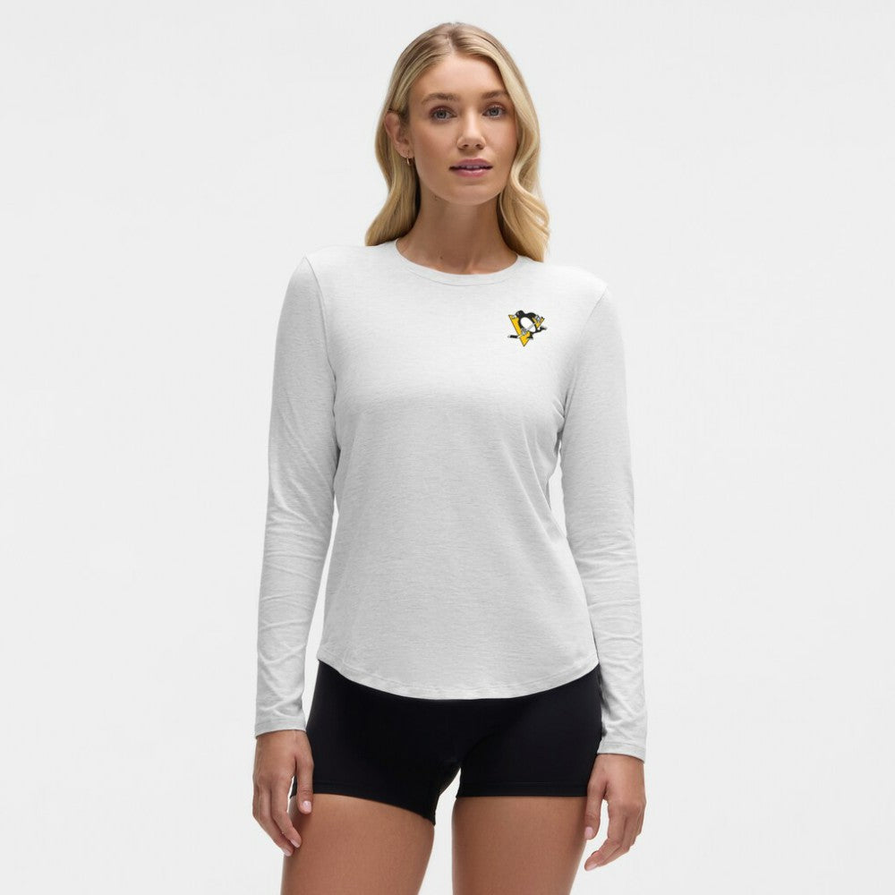 Pittsburgh Penguins lululemon Women's Love Long Sleeve T-Shirt - Heathered Core Ultra Light Grey - NHL