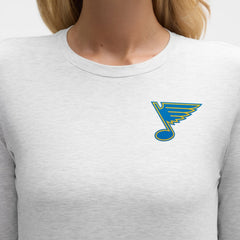 St. Louis Blues lululemon Women's Love Long Sleeve T-Shirt - Heathered Core Ultra Light Grey - NHL