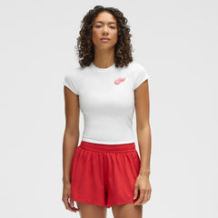 Detroit Red Wings lululemon Women's Baby T-Shirt - White - NHL