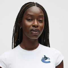 Vancouver Canucks lululemon Women's Baby T-Shirt - White - NHL