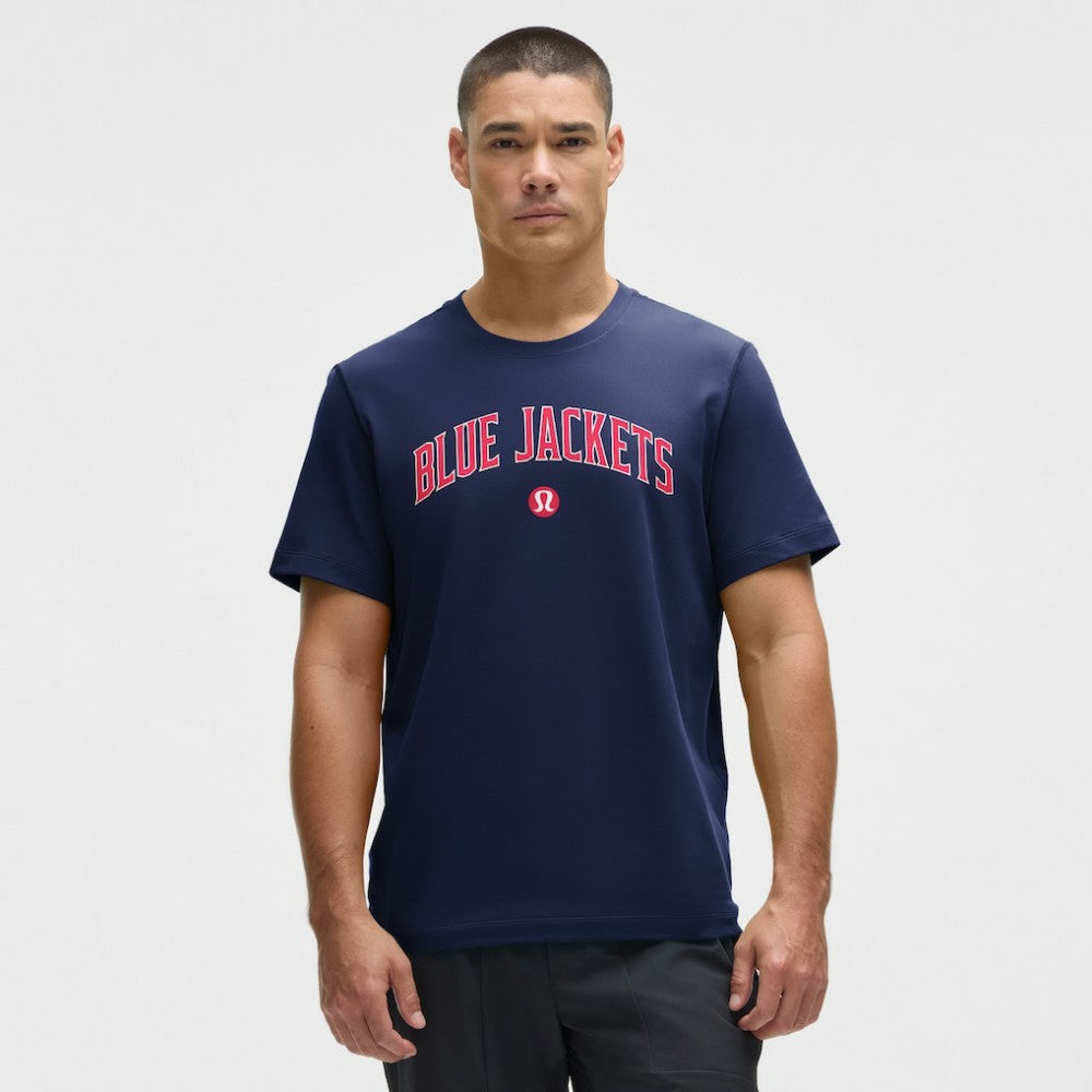 Columbus Blue Jackets lululemon Organic Cotton Classic-Fit T-Shirt - Blue - NHL