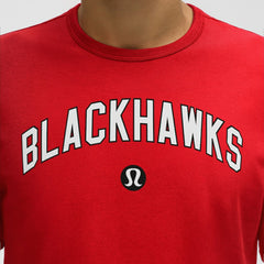 Chicago Blackhawks lululemon Organic Cotton Classic-Fit T-Shirt - True Red - NHL