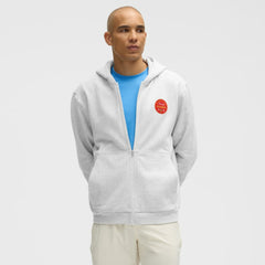 Chicago Blackhawks lululemon Steady State Full-Zip Hoodie - Heathered Core Ultra Light Grey - NHL