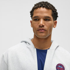 Columbus Blue Jackets lululemon Steady State Full-Zip Hoodie - Heathered Core Ultra Light Grey - NHL
