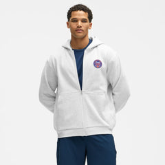 Edmonton Oilers lululemon Steady State Full-Zip Hoodie - Heathered Core Ultra Light Grey - NHL