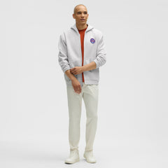 New York Islanders lululemon Steady State Full-Zip Hoodie - Heathered Core Ultra Light Grey - NHL